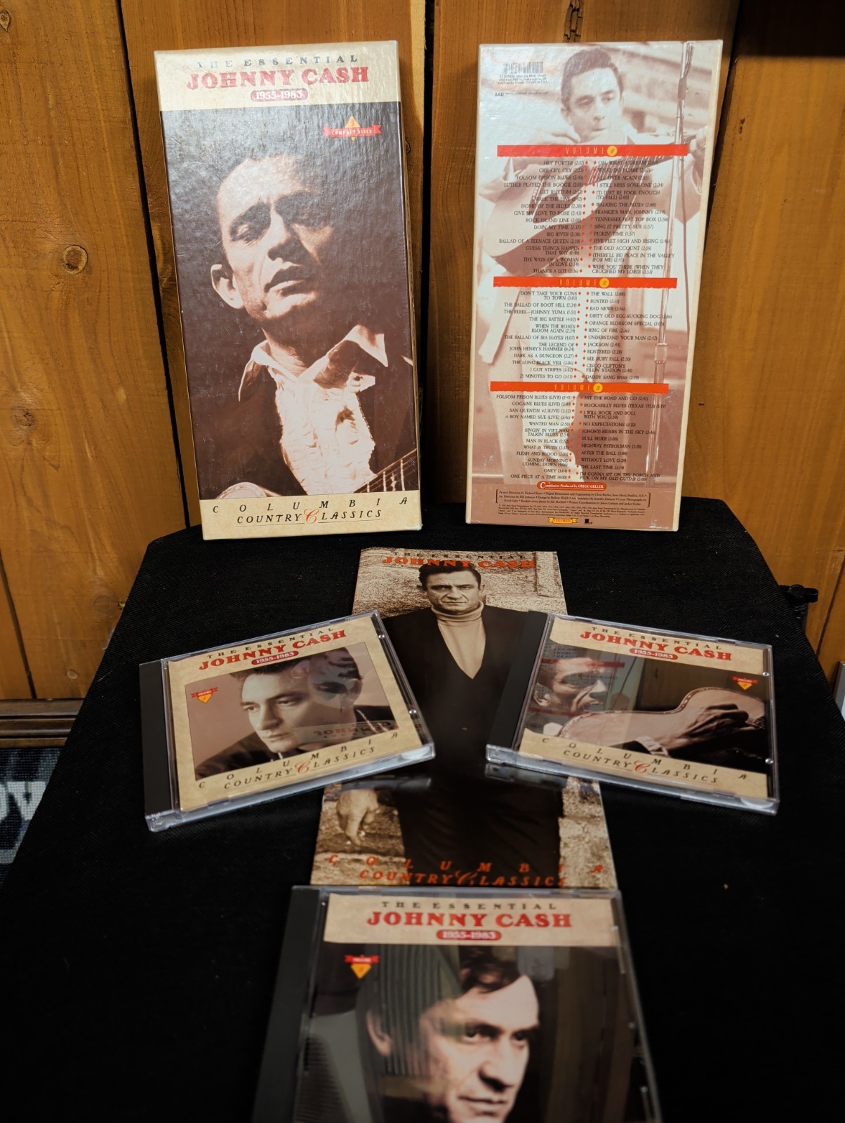 Johnny Cash The Essential 1955-1983 Columbia Country Classics 3 CD Box Set