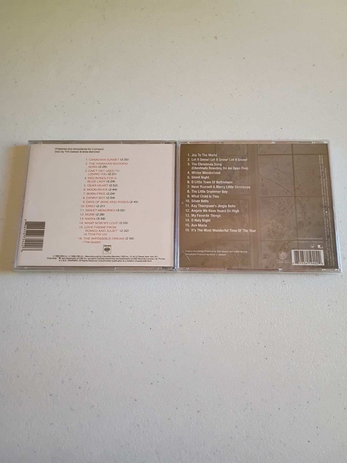 Lot Of 2 Andy Williams CDs - Traditional Pop, Easy Listening - Brand New**