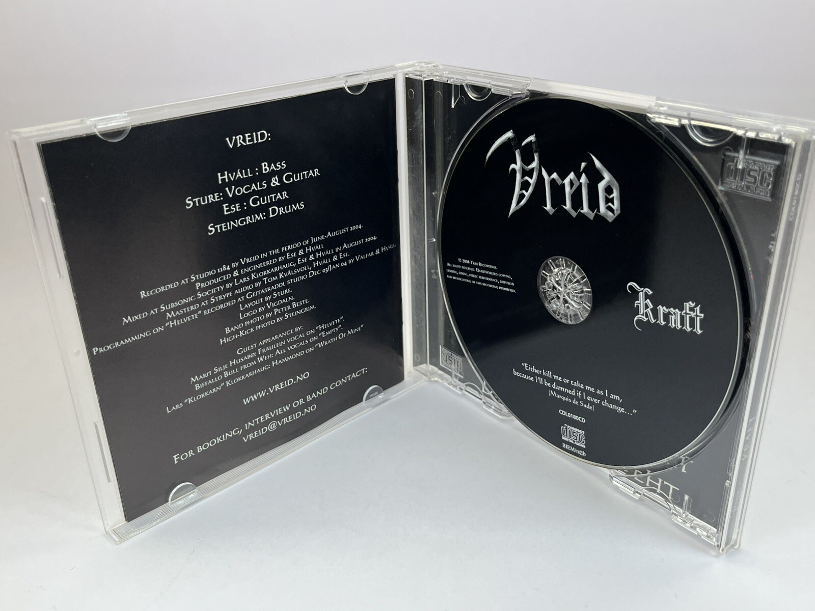 Vreid Kraft 2005 Candlelight CDL0180CD Tested