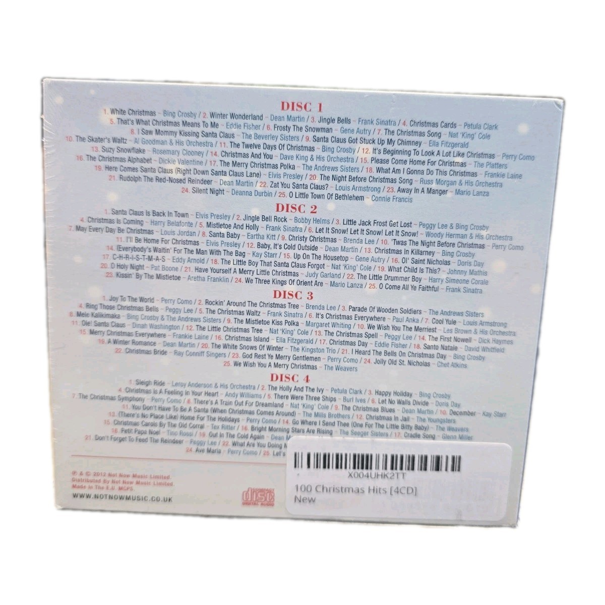 Christmas Music 100 Hits Christmas 4 CD Essential Classics