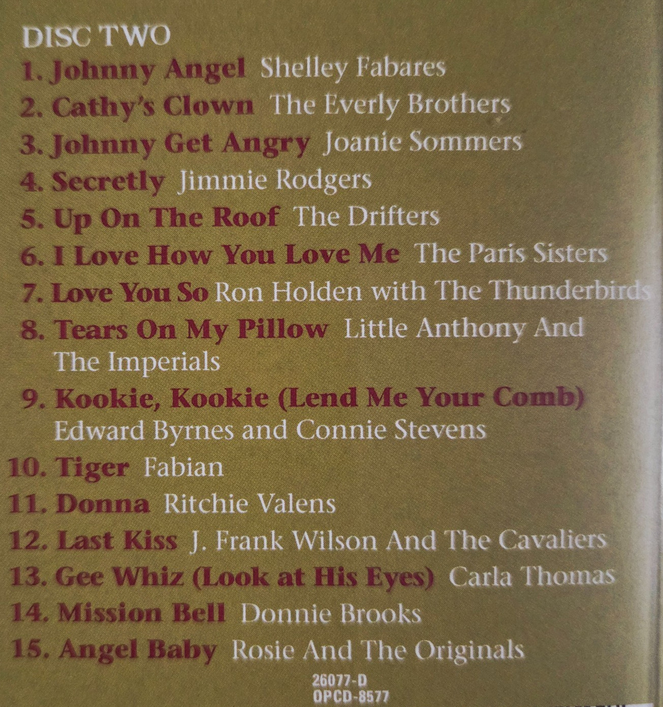 The Teen Years Dream Lover CD 2-disc 2011 Rhino Time-Life