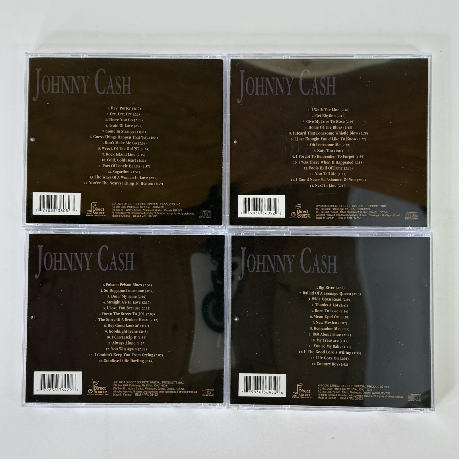 Johnny Cash CD Box Set Jo 2003 CI Country Black Sealed Canada Jewel Case