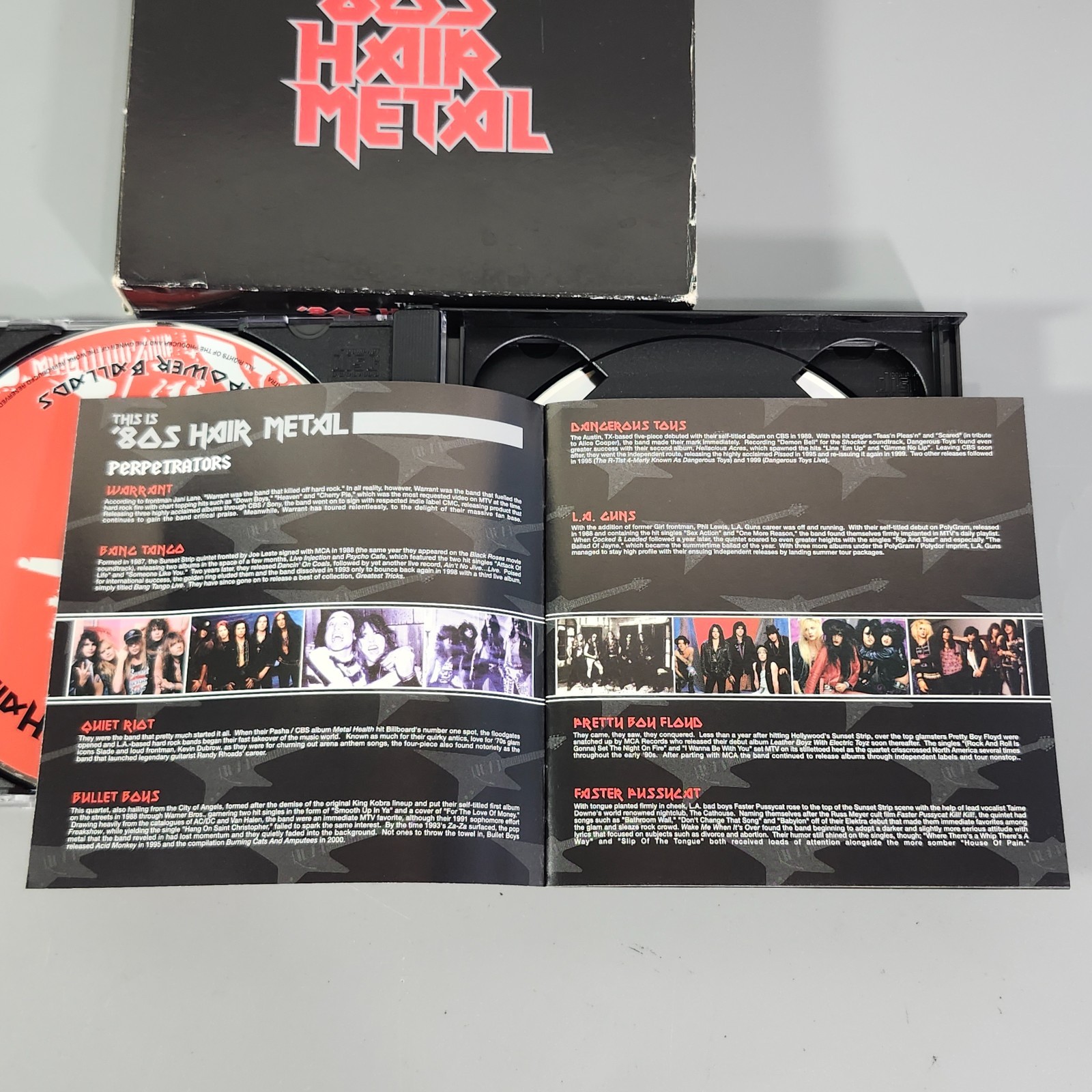 Heavy Metal 1980s Hard Rock Music Compilation CD Bundle 4-Disc Various Artist