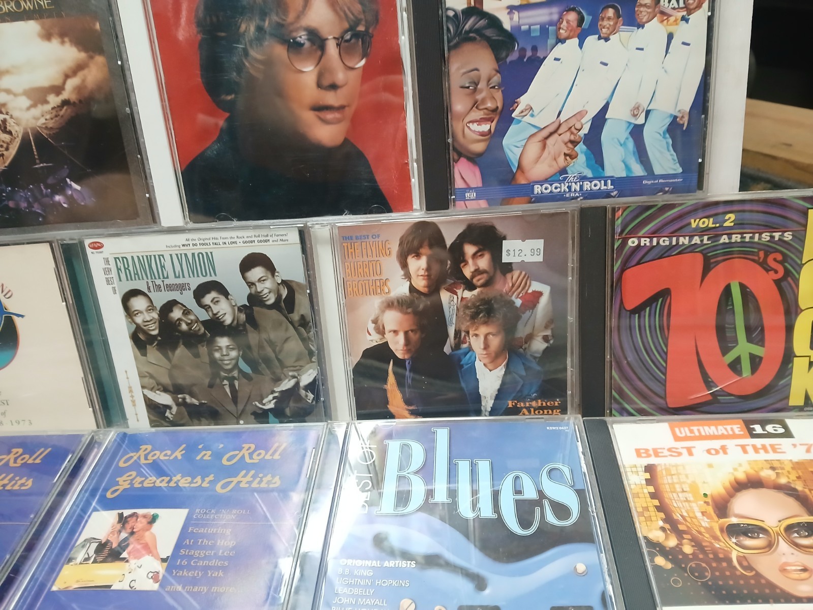 25 CD Music Lot 50's 60's 70's Pop Rock Blues Various Albums Collections