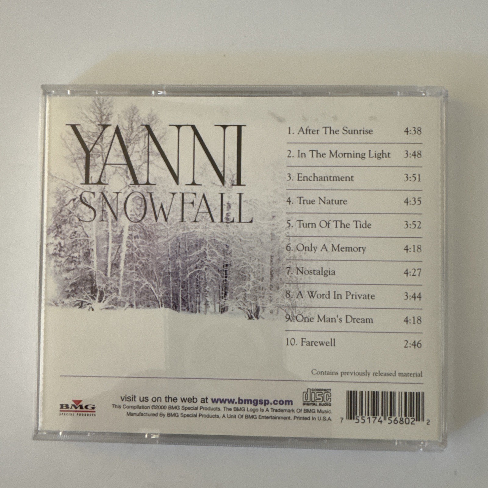 Yanni 4 CD Lot In The Mirror, Chameleon Days, Niki Nana & Snowfall VG+
