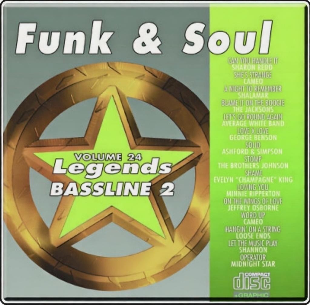 LEGENDS BASSLINE FUNK & SOUL #24 KARAOKE CDG MUSIC cd CD+G R&B OLDIES