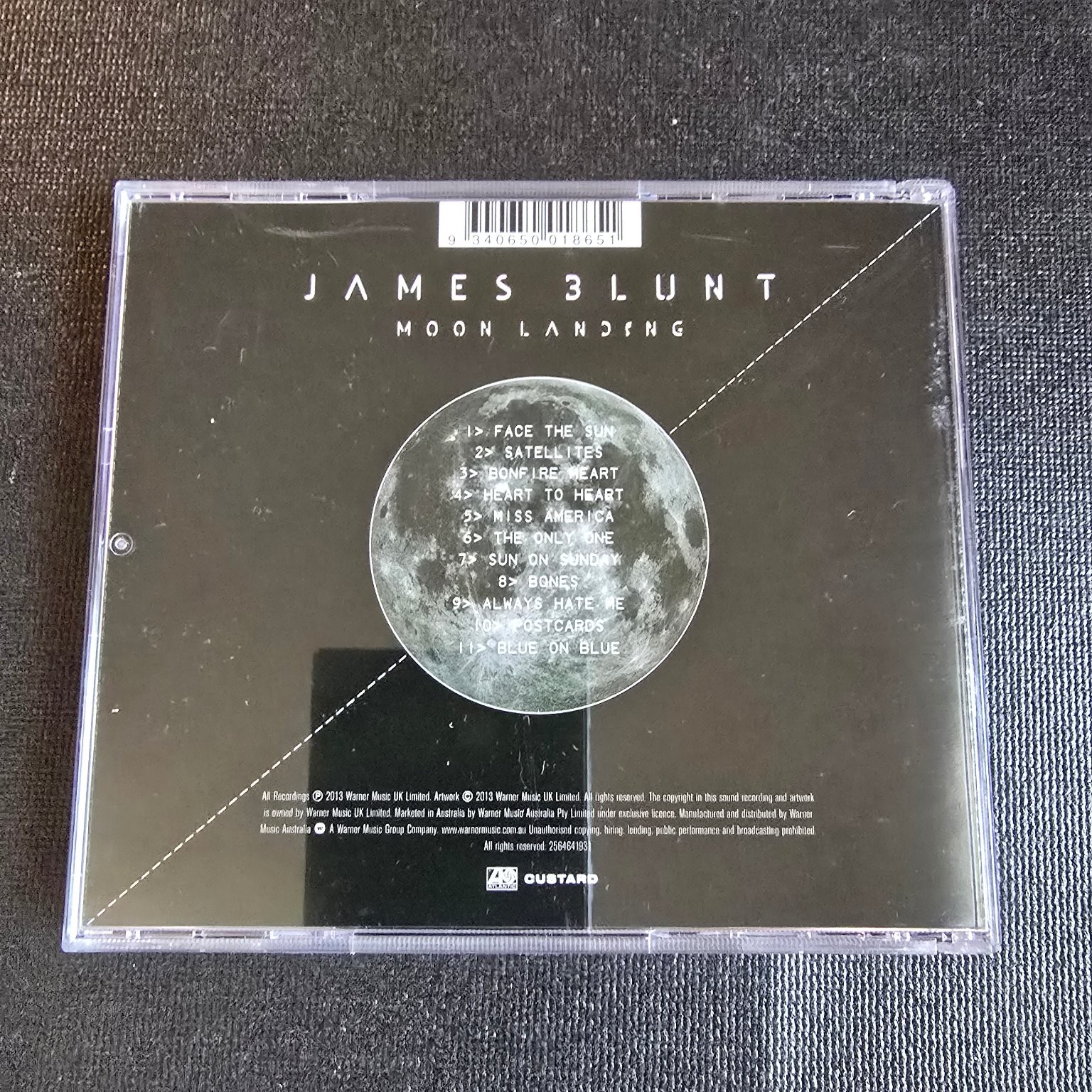 James Blunt – Moon Landing CD 2013 Pop Rock Warner Music Feat. Bonfire Heart