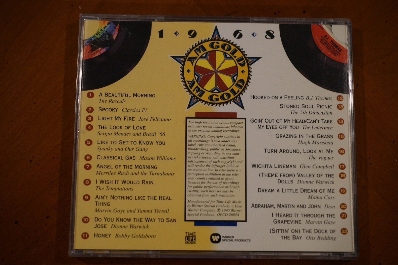 AM Gold: 1968 by Various Artists (CD, Feb-2004, WEA (Distributor))
