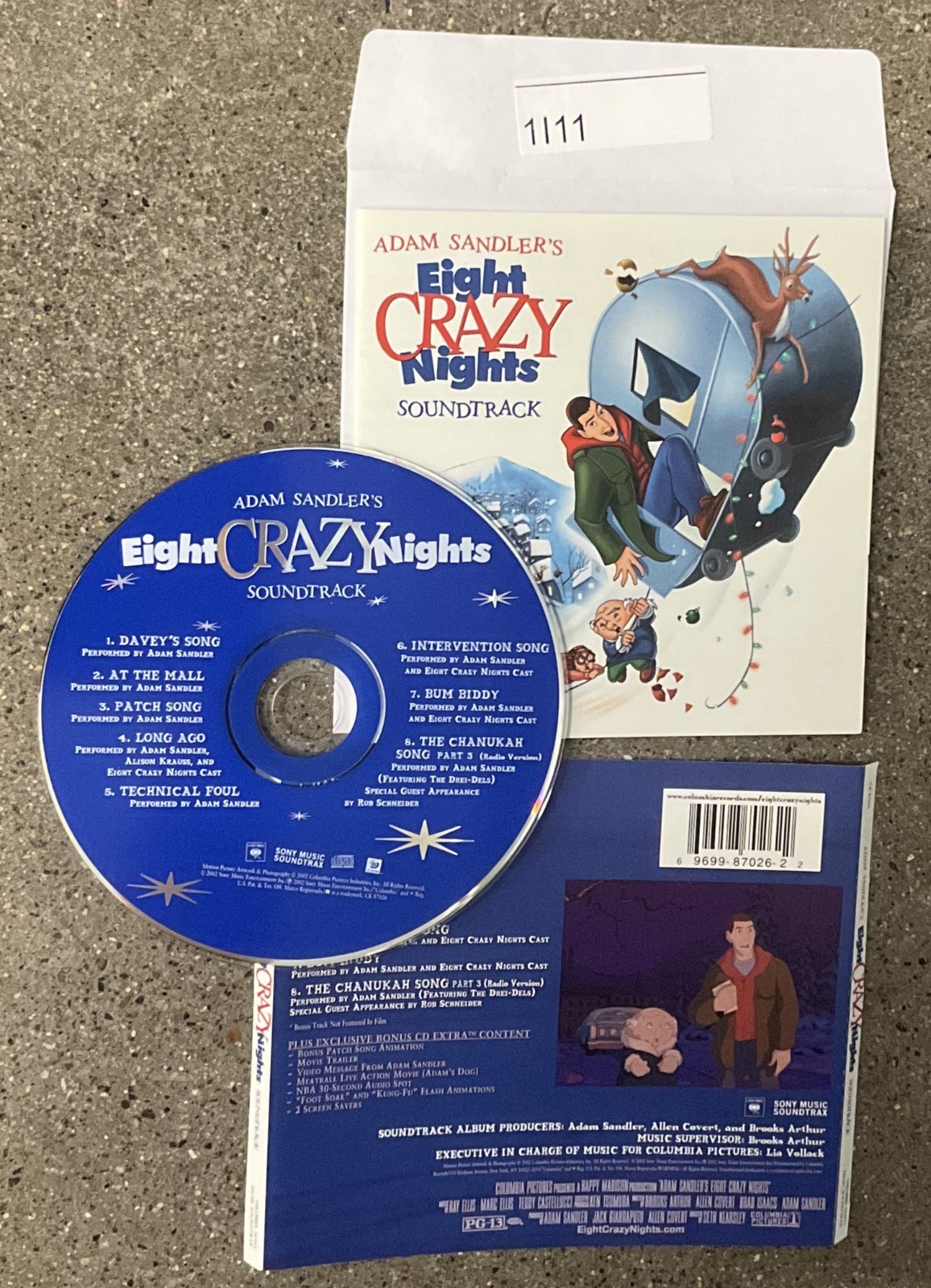 Eight Crazy Nights Soundtrack by Various Artists CD, 2002 No Case #1I11