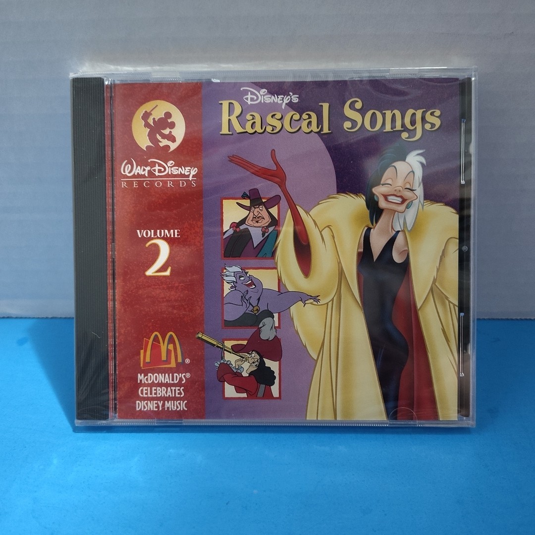 Disney's Rascal Songs Volume 2 (CD, 1996, McDonald's Promo) New/Sealed