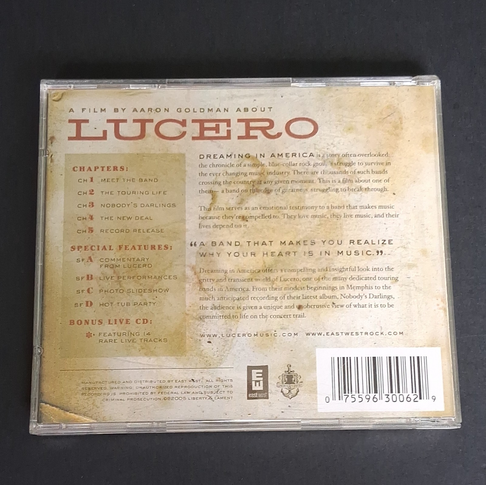 Lucero Dreaming in America 2-CD Bonus Live CD Set (2005) Liberty & Lament