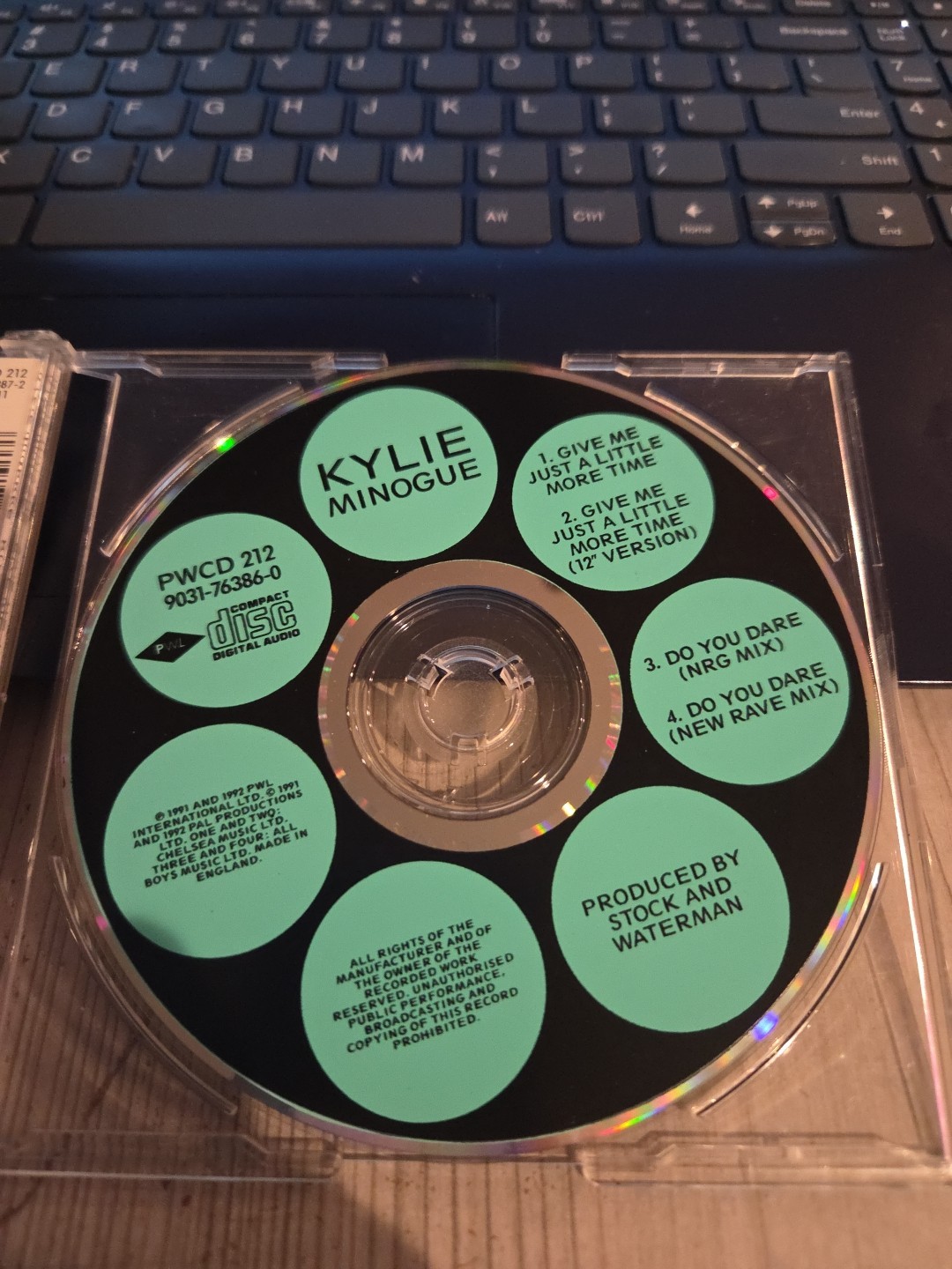 22 6Kylie Minogue - Give Just LIttle More Time - UK 4 Track CD Single PWCD 212
