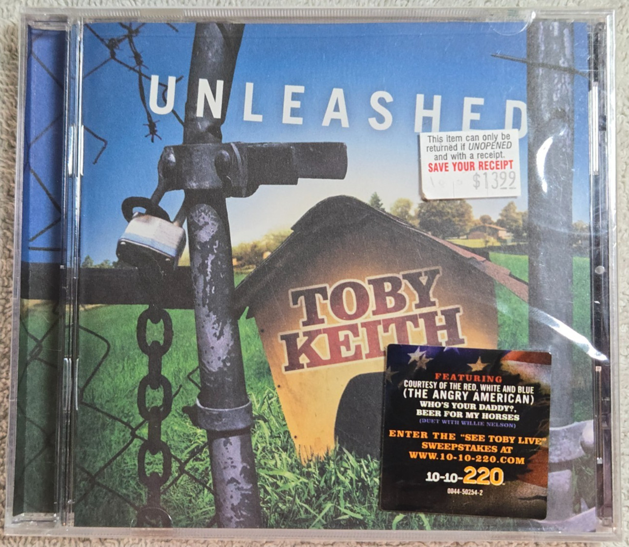 Toby Keith: Unleashed (CD, 2002) Factory Sealed w/ Hype Sticker