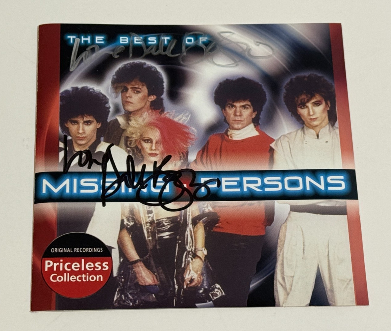 The Best Of Missing Persons CD 2008 Dale Bozzio Signed New Wave Synth Pop