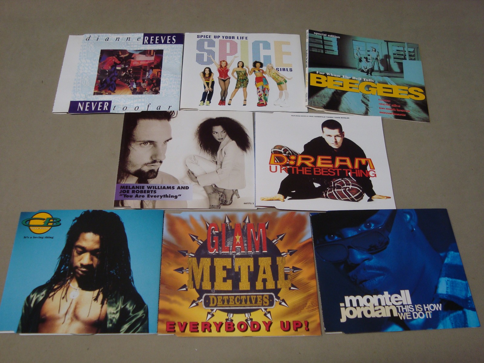 CD SINGLES JOB LOT K11: 8 Discs (1987 to 1995) – without Jewel Cases
