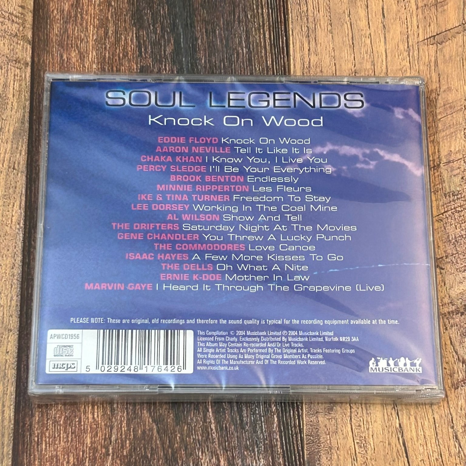 Soul Legends - Knock On Wood CD 2004 Soul R&B Funk Musicbank Compilation