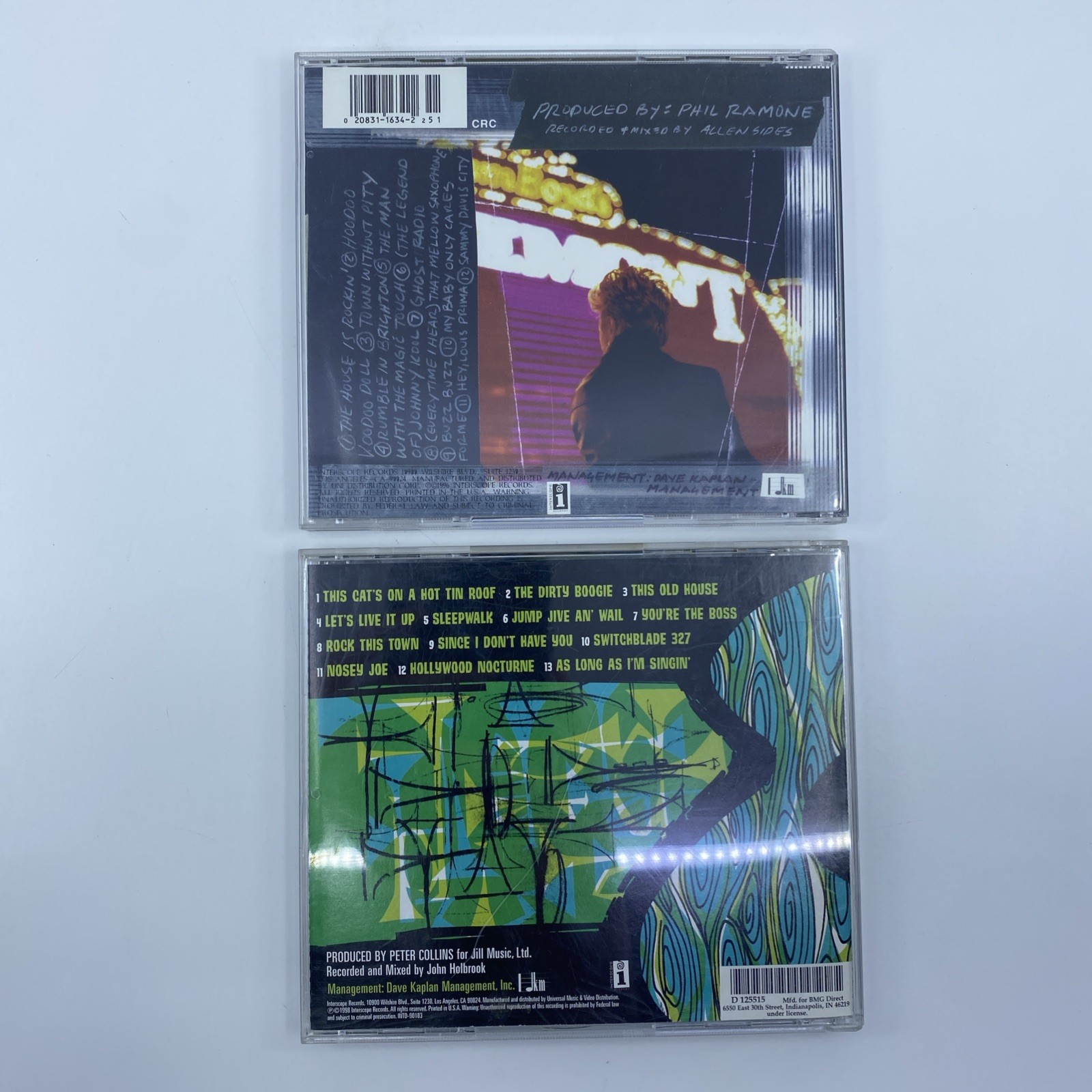 Lot of 2 Brian Setzer CDs - The Dirty Boogie and guitar slinger
