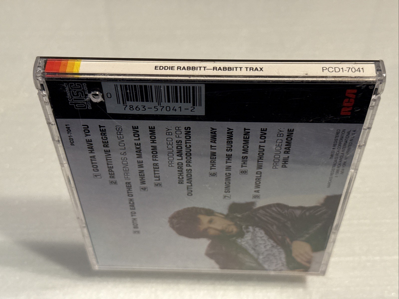 [NO BOOKLET!] EDDIE RABBITT Trax 1986 RCA/Made in JAPAN CD 10TH STUDIO ALBUM OOP