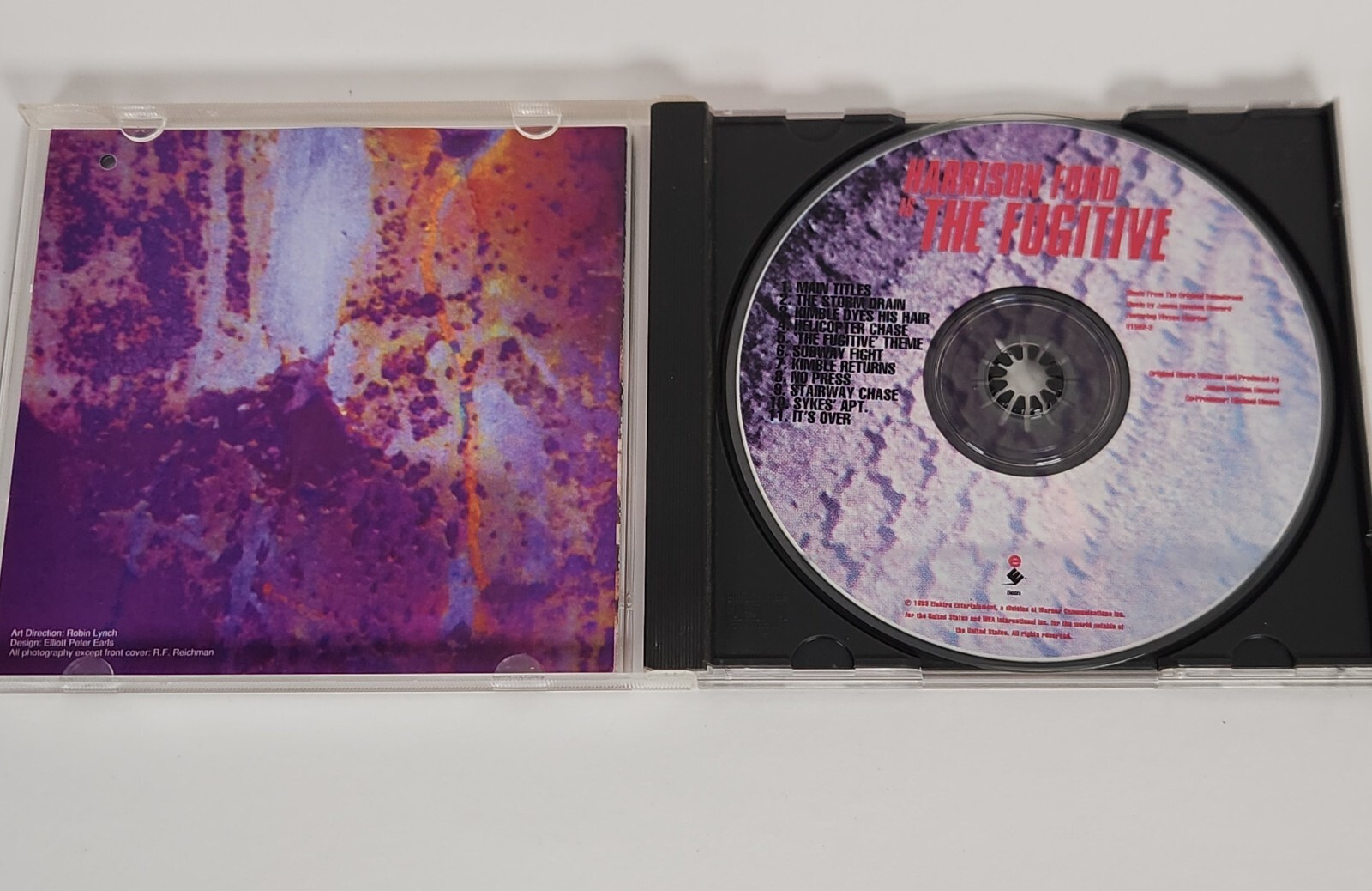 The Fugitive Movie Motion Picture Soundtrack CD Wayne Shorter 1993 Punch Hole