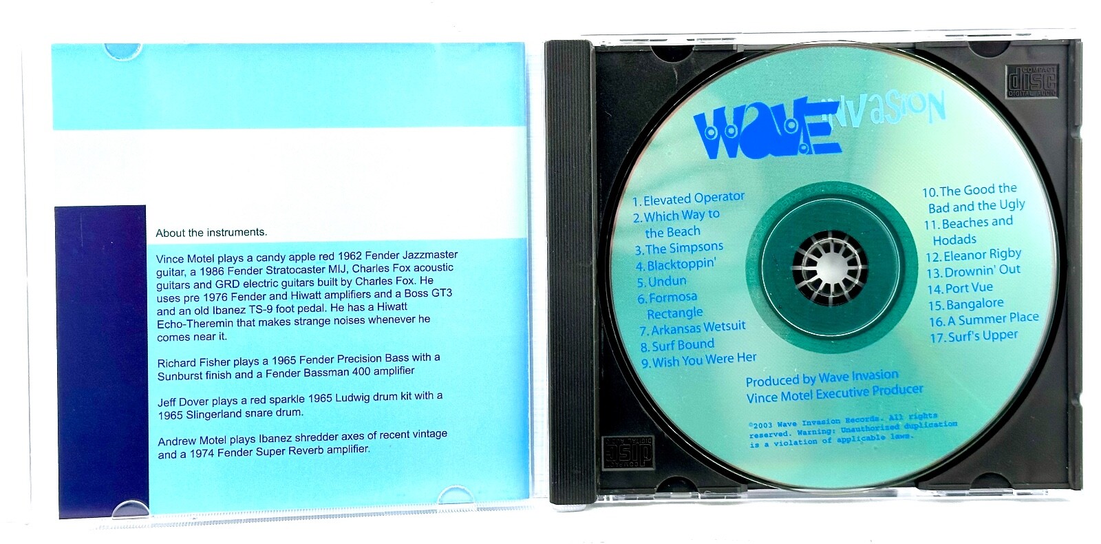 Wave Invasion - Which Way to the Beach (CD, 2004) Old School Surf