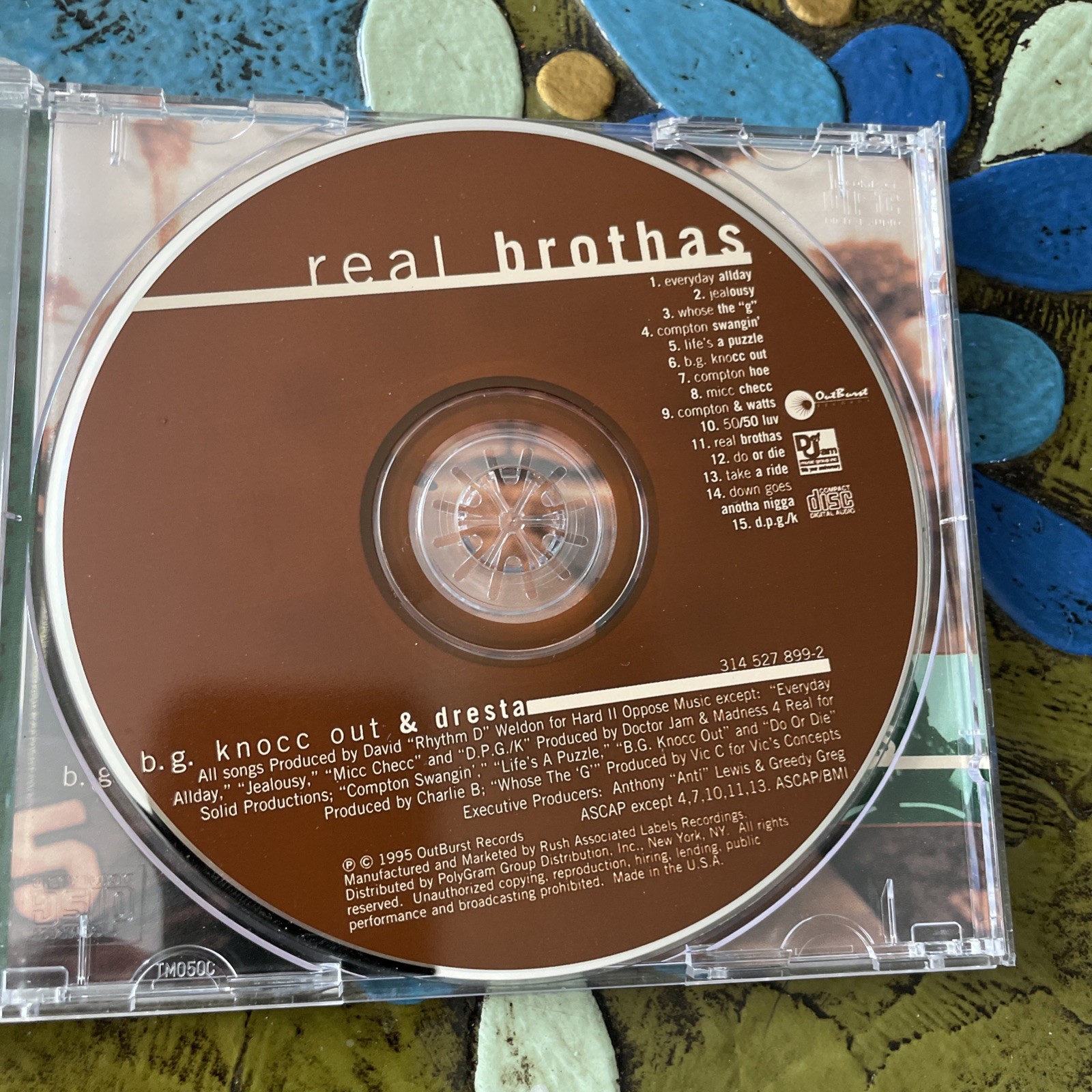 B.G. Knocc Out & Dresta Real Brothas CD 1995 Def Jam Rare TESTED GREAT! Eazy-E