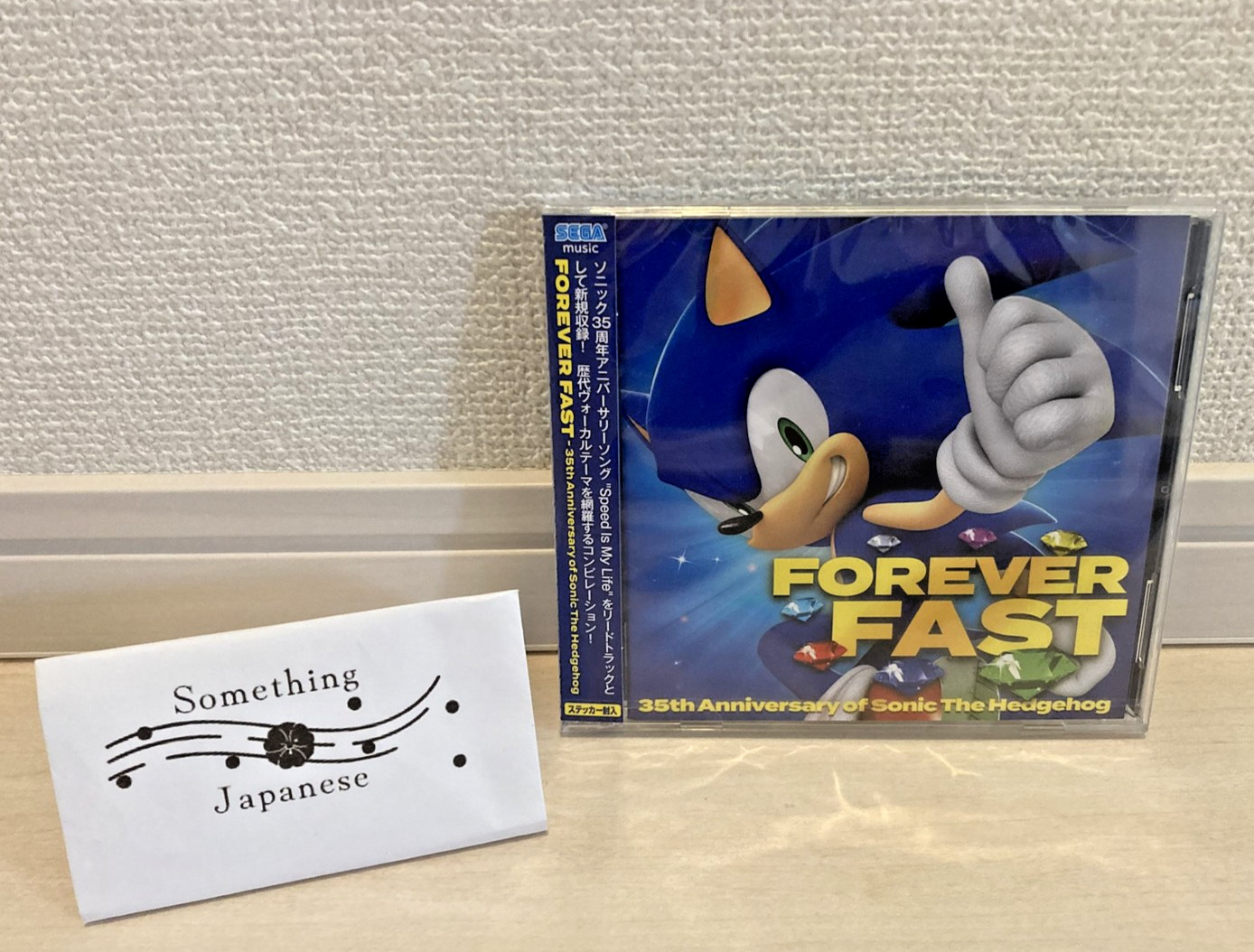 Bonus Sticker Forever Fast 35th Anniversary of Sonic The Hedgehog 2CDs Japan