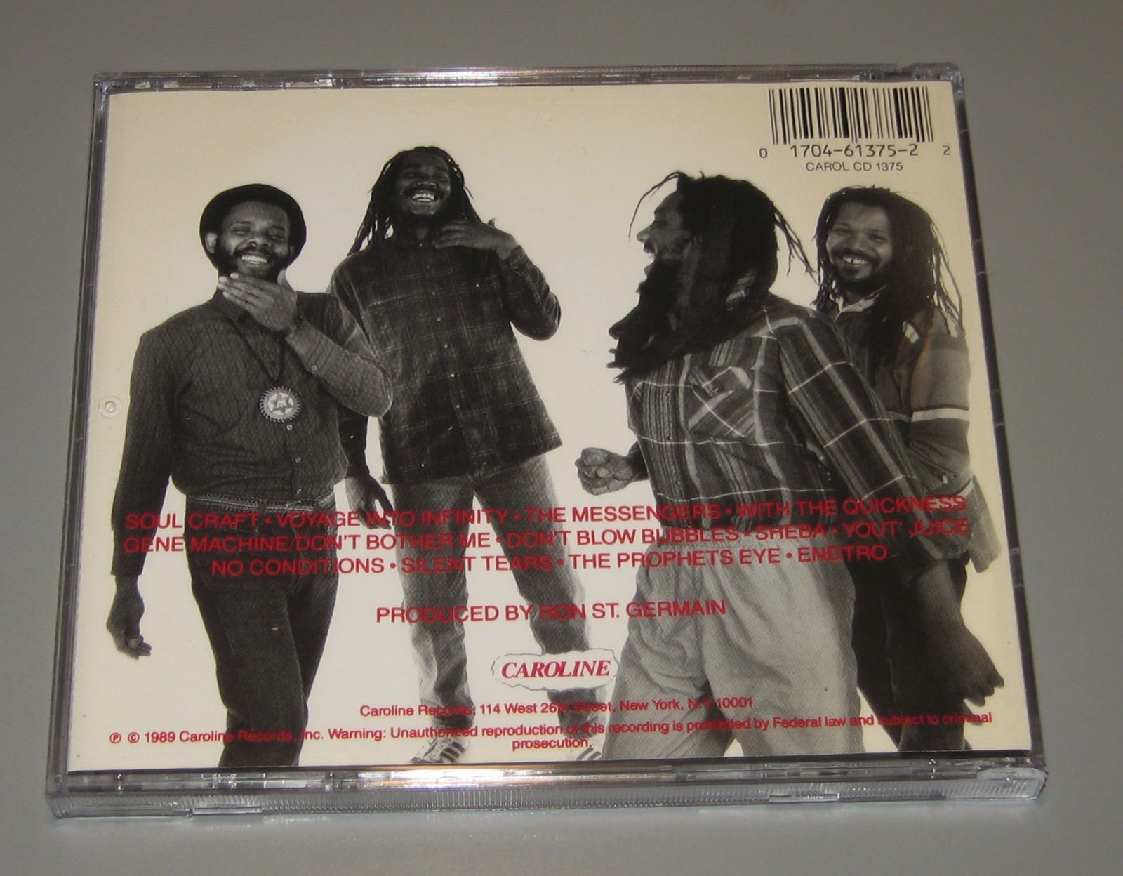 Bad Brains - Quickness (CD, 1989, Caroline Records) Punk Hardcore