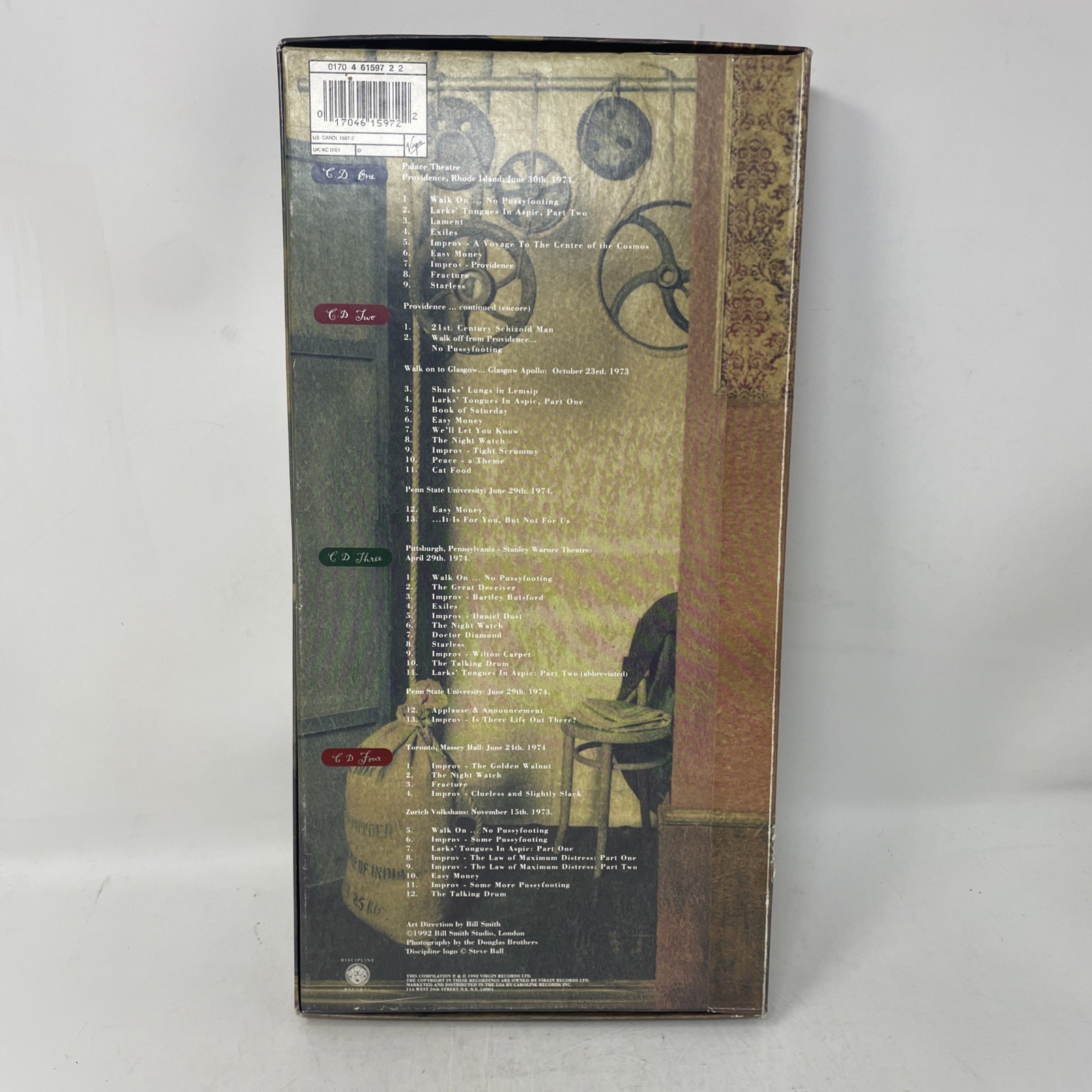 The Great Deceiver by King Crimson 4 CD Box Set - EXC Condition