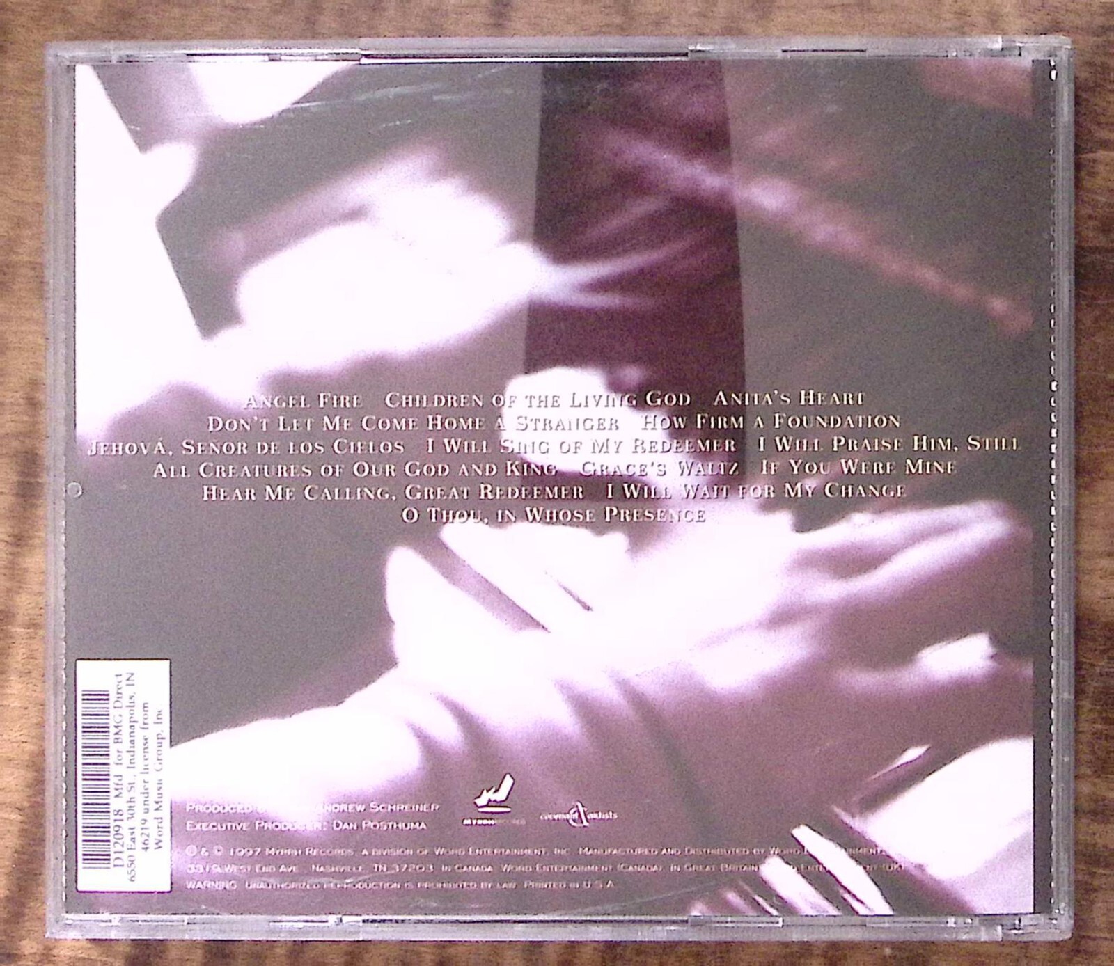 FERNANDO ORTEGA THIS BRIGHT HOUR MYRRH RECORDS CD 3518