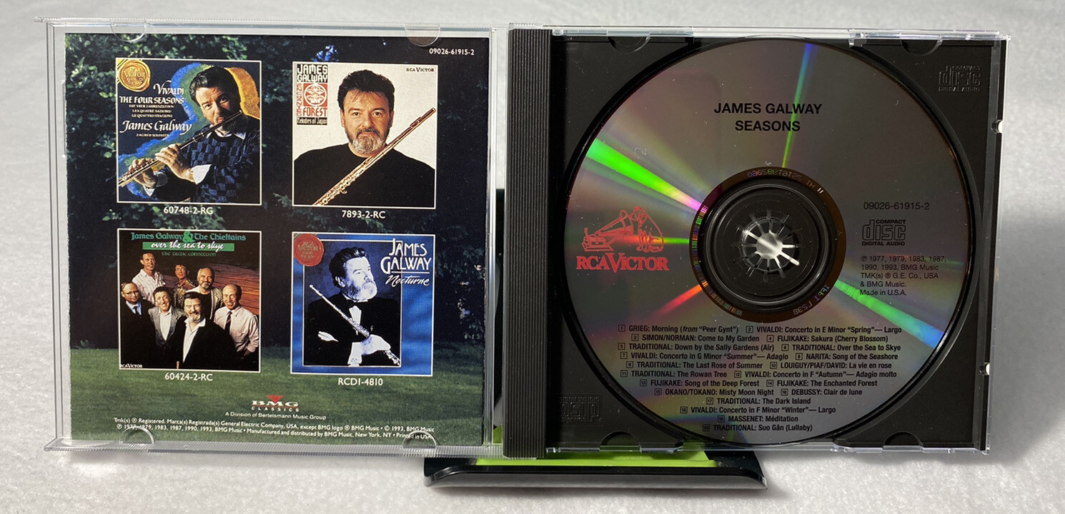 Seasons - James Galaway (1993, RCA Victor) Romantic Classical / Flute Jazz Music