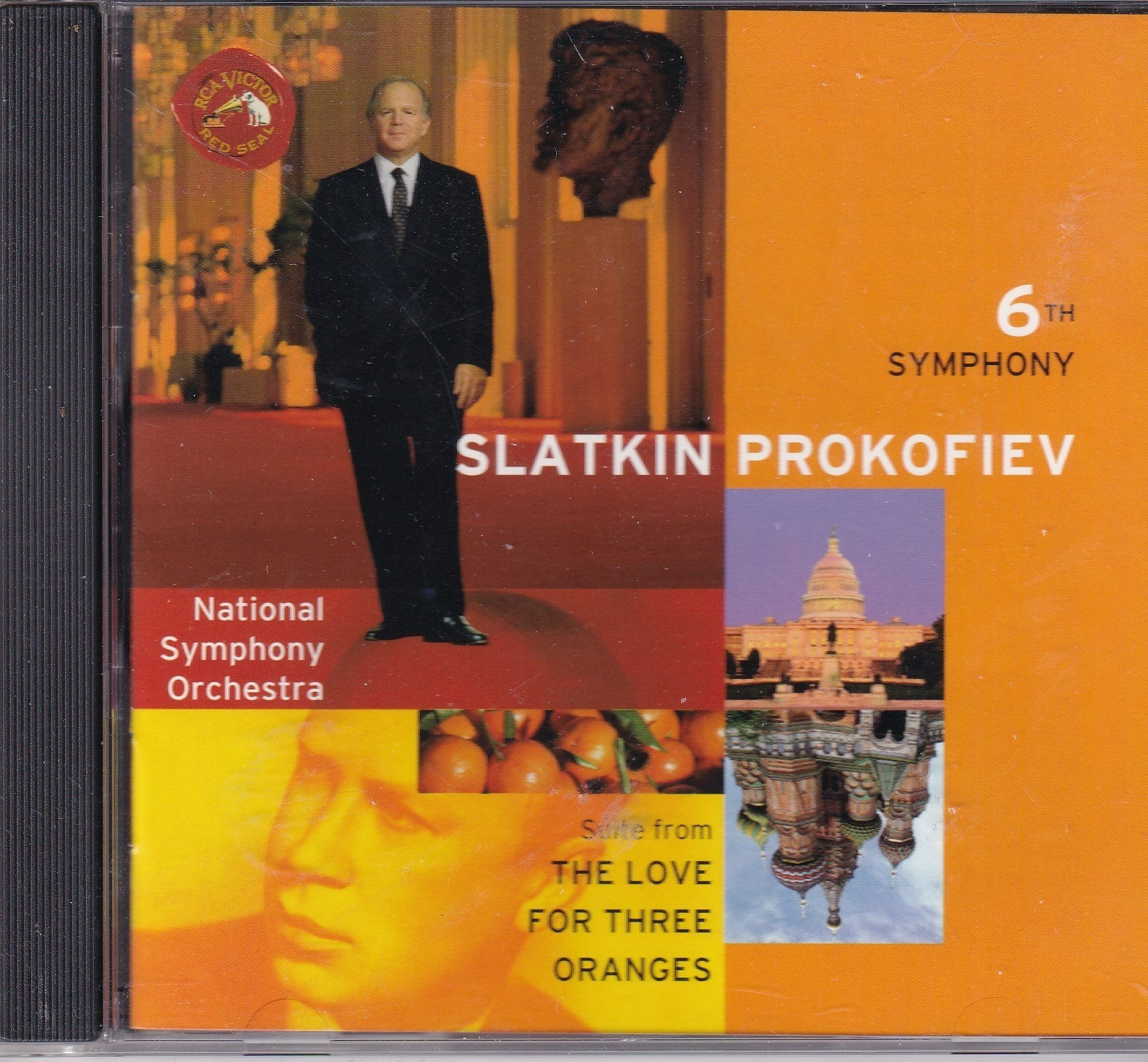 PROKOFIEV SYMPHONY No. 6 SUITE FROM LOVE FOR THREE ORANGES CD RCA 1998 Slatkin