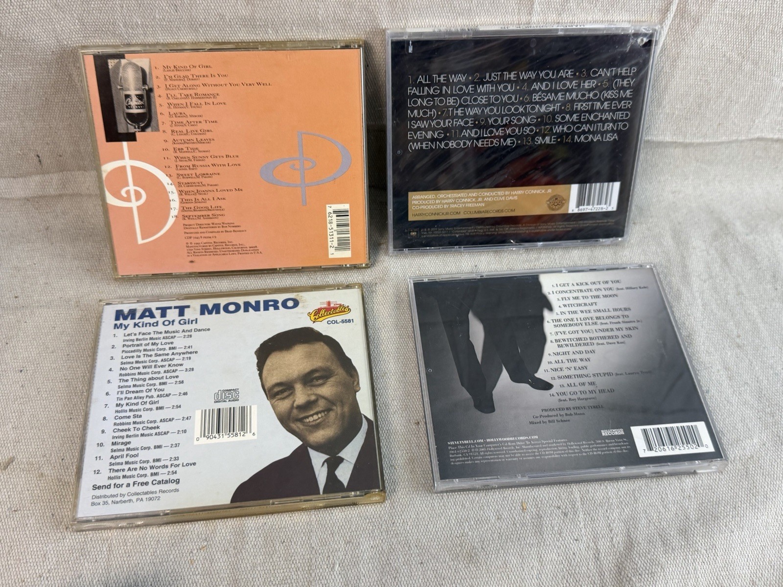 12 Vocal Jazz CD Lot: Sinatra, Bobby Darin, Matt Monro, Harry Connick Jr + More