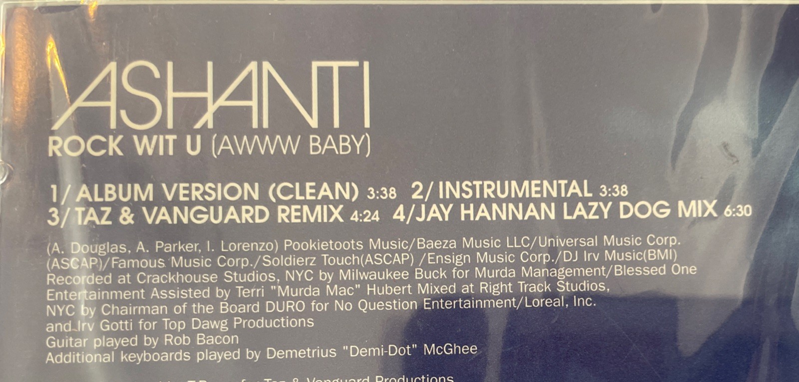 ASHANTI Collectables &”Rock Wit U Awww Baby” (New/Sealed CD Single)