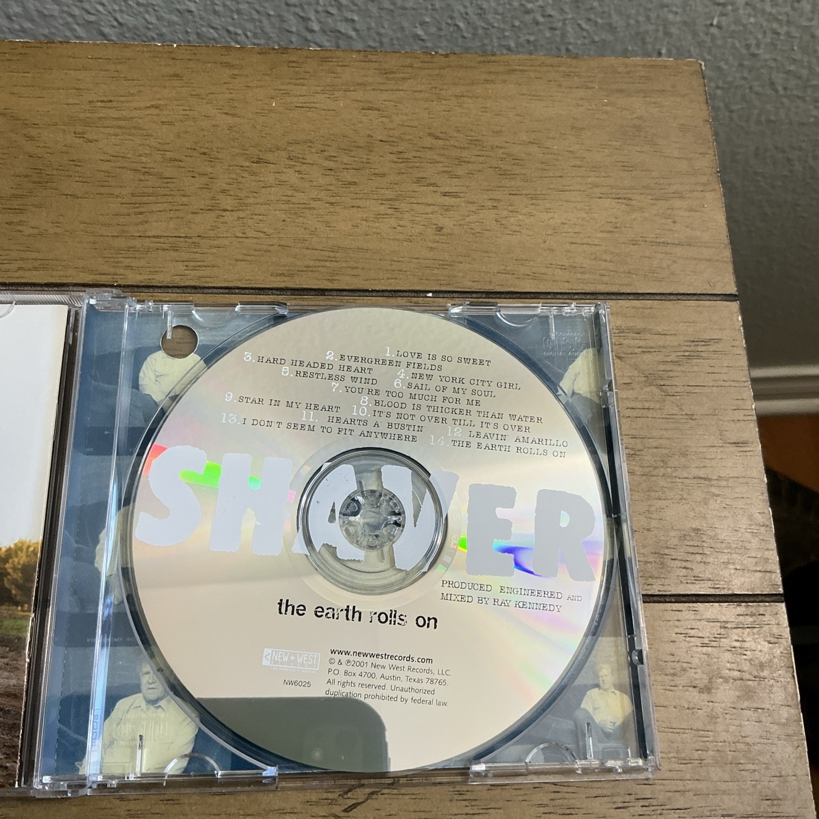 SHAVER, The Earth Rolls On CD, NM, New West Records, 2001