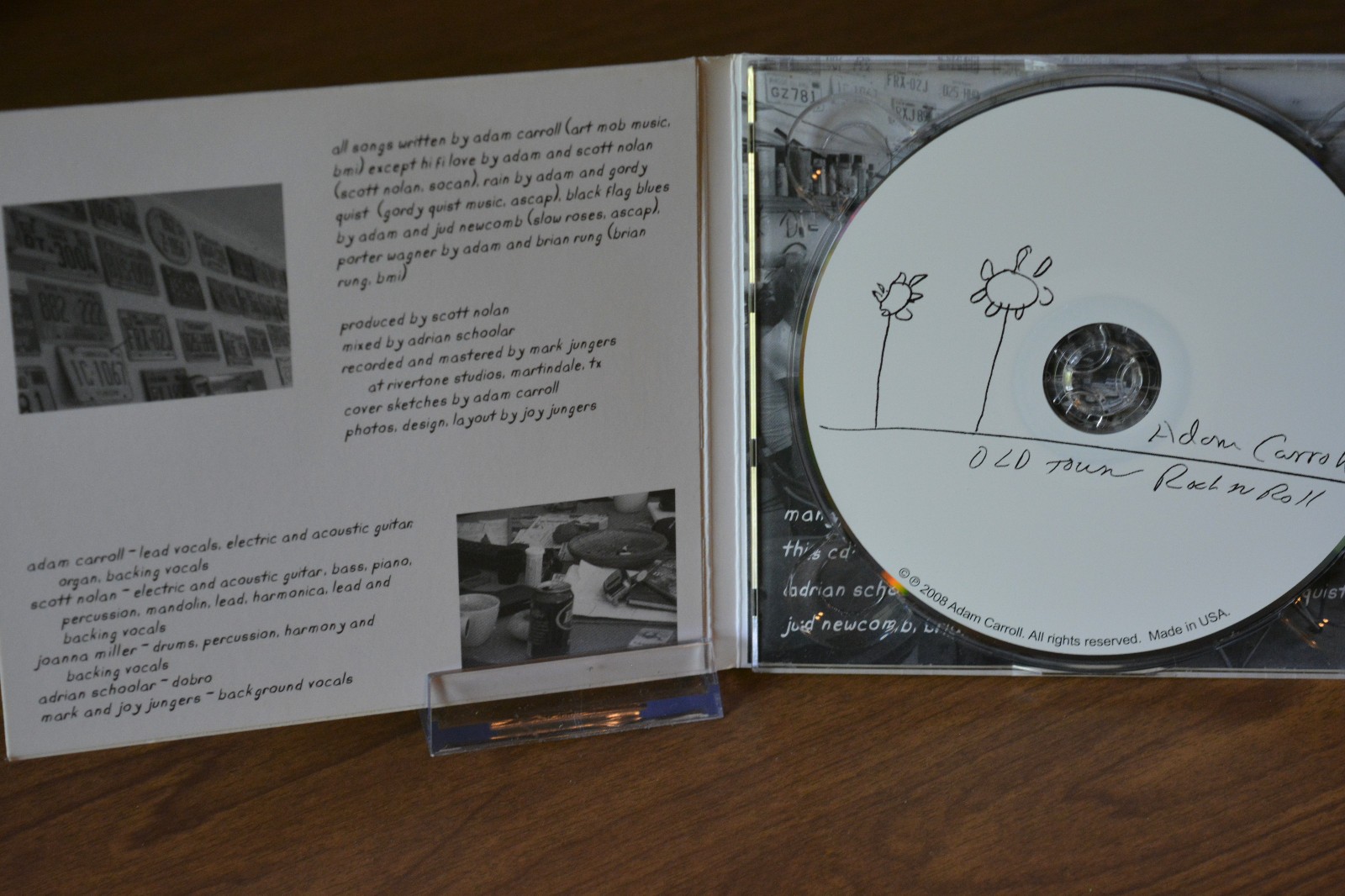 Adam Carroll - Old Town Rock N Roll CD 2008 FOLK COUNTRY SELF-RELEASED DIGIPAK