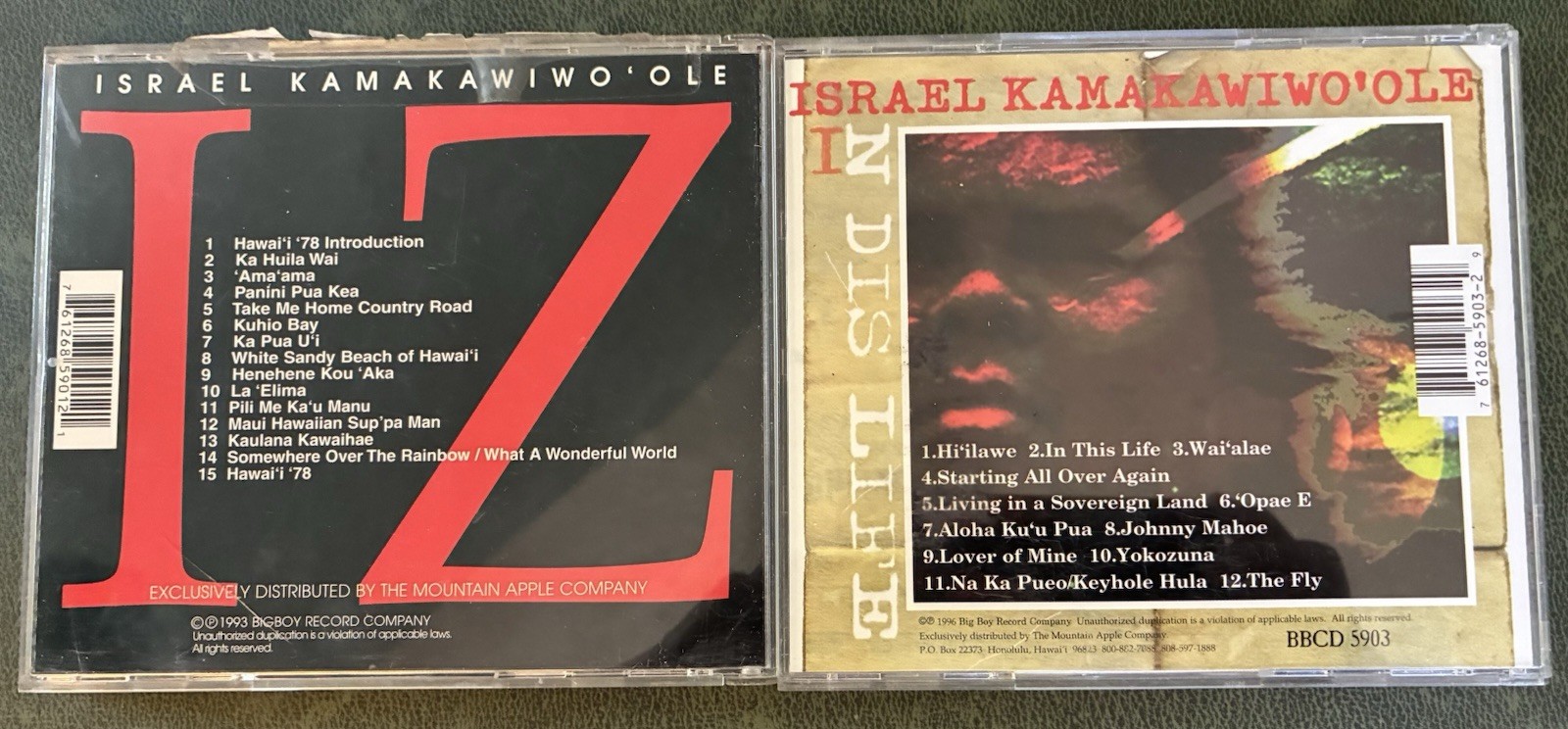 LOT OF 2 CDS ~ IZ ISRAEL KAMAKAWIWO'OLE ~ FACING FUTURE ~ IN DIS LIFE