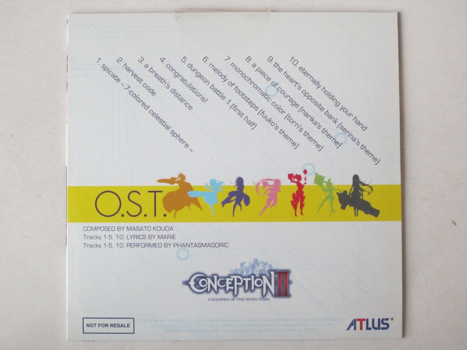 NEW Conception O.S.T. II 2 Original Soundtrack OST CD Anime Video Game Atlus