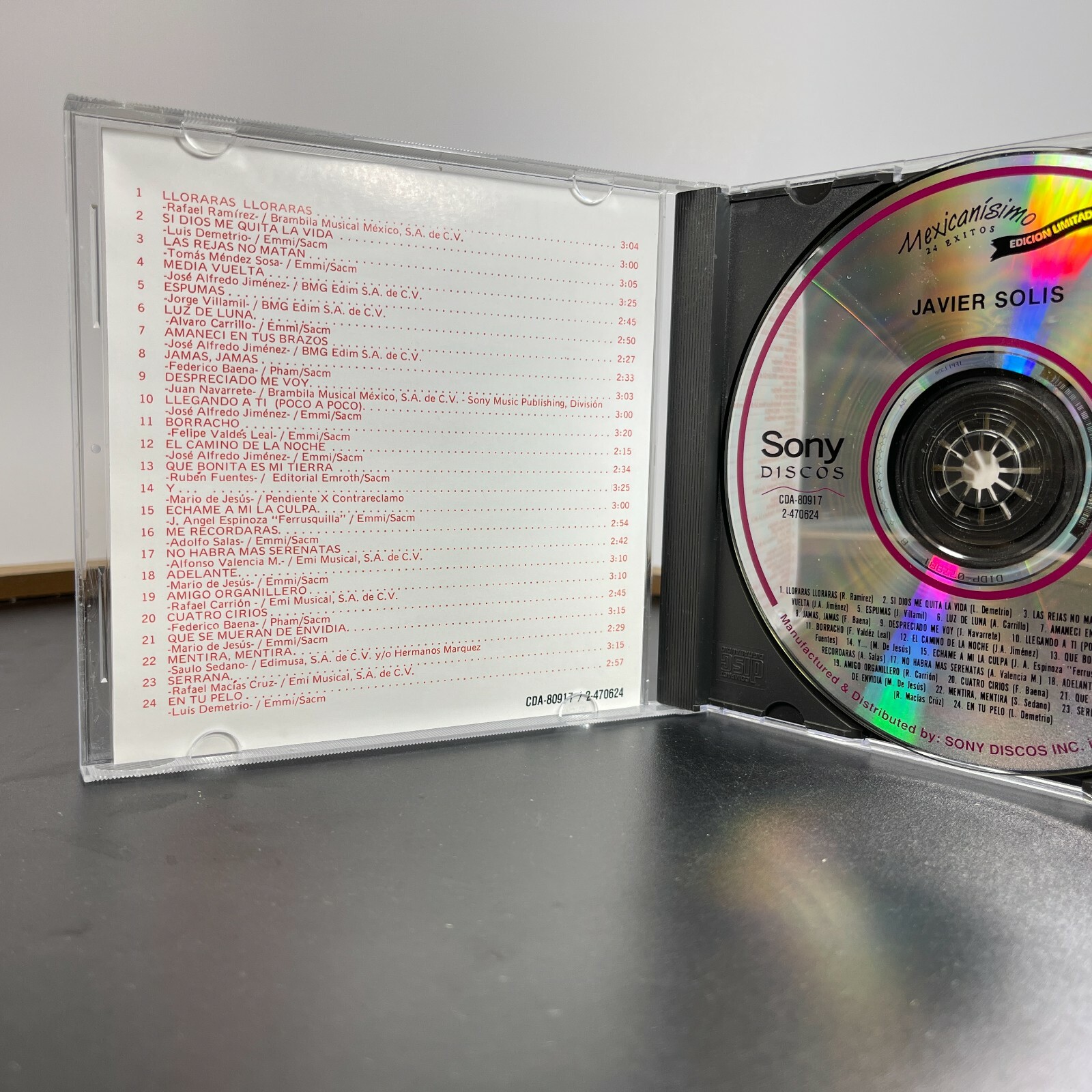 Mexicanisimo: 24 Exitos by Javier Solís (CD, Nov-1992, Sony Music...