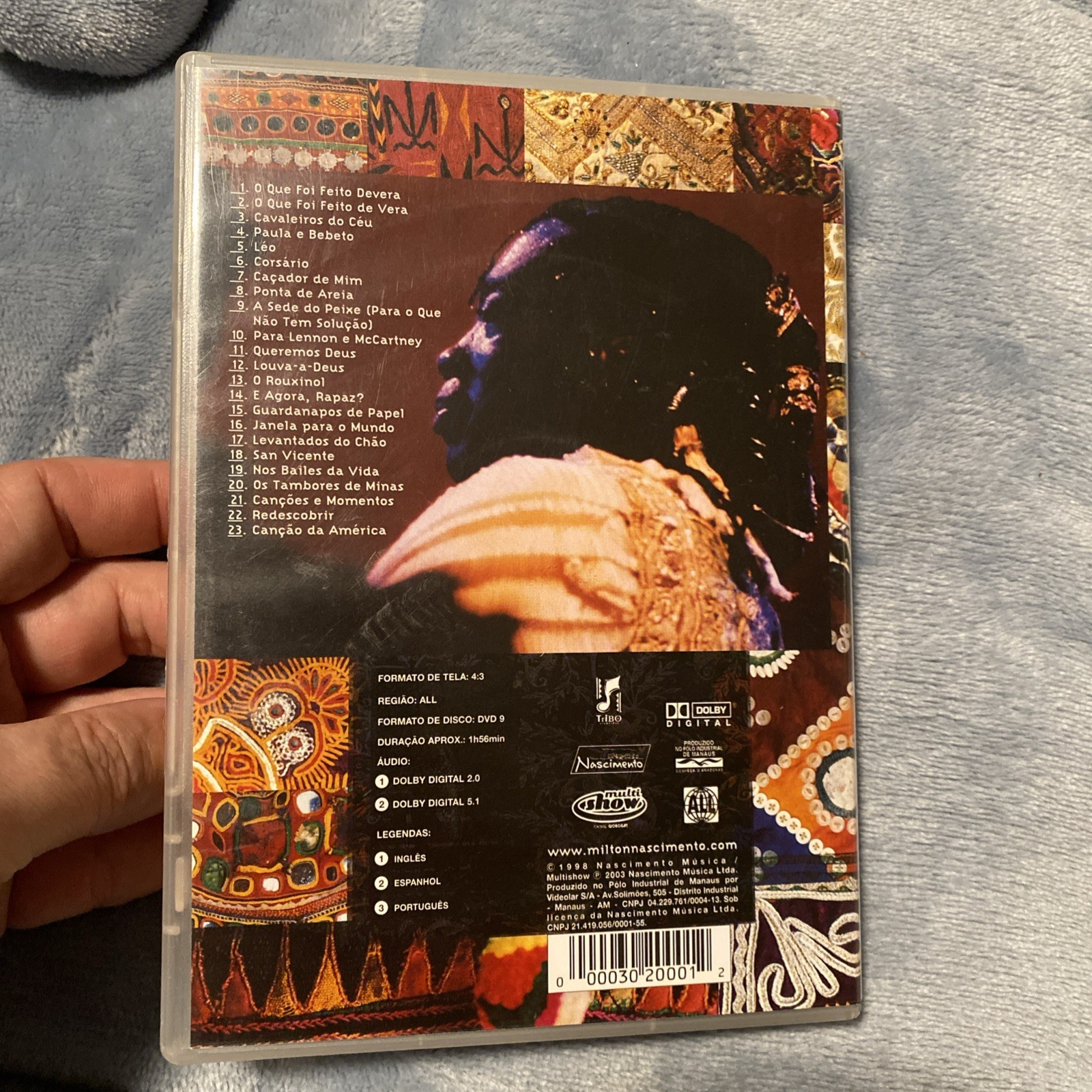 Milton Nascimento Tambores de Minas DVD - Ships Fast Same Day
