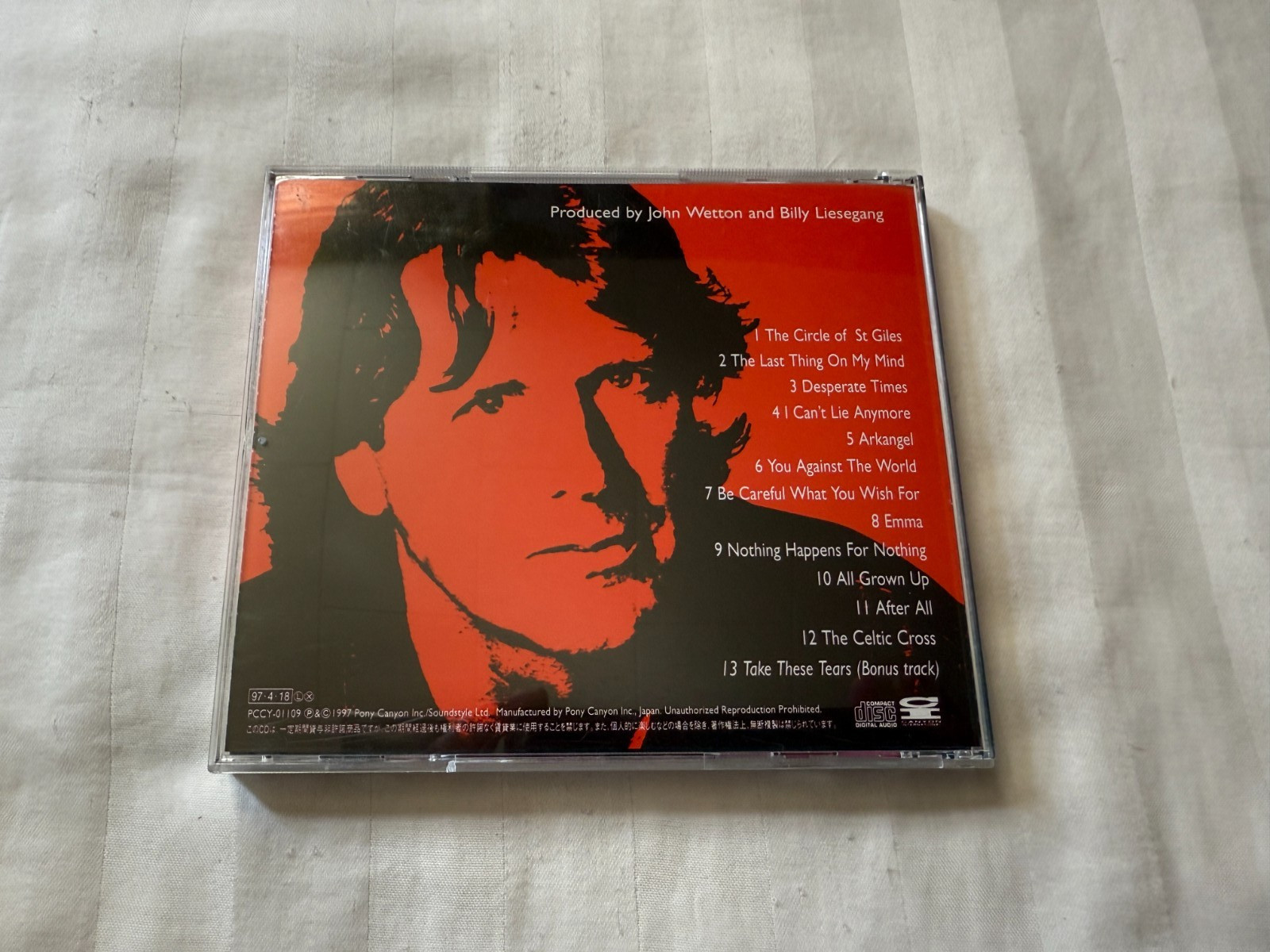 John Wetton - Arkangel CD 1998 Pony Canyon Import Japan Asia Original OOP RARE