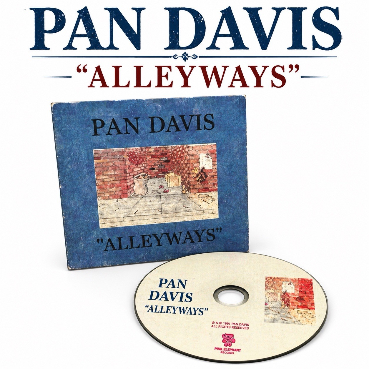 Pan Davis Alleyways CD Rare Indie Folk Lo-Fi Underground OOP Collectible Album