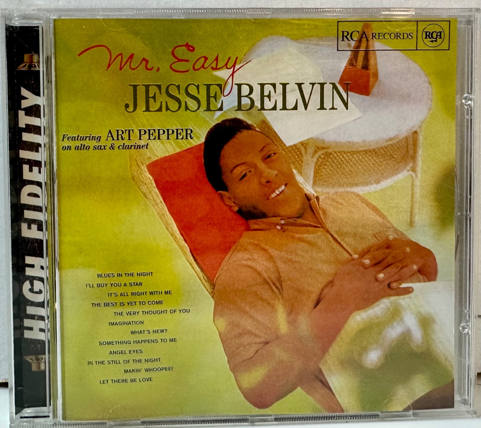 JESSE BELVIN - Mr Easy - cd Featuring Art Pepper IMPORT SPAIN VERY NICE