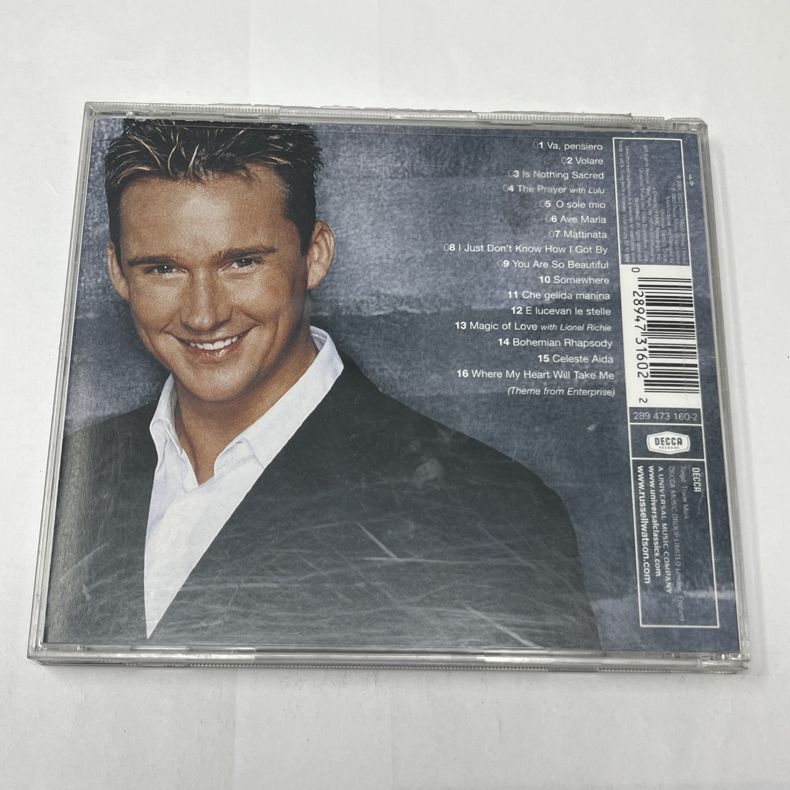 Russell Watson - The Voice Encore CD (2003, Decca) Operatic Pop Classical