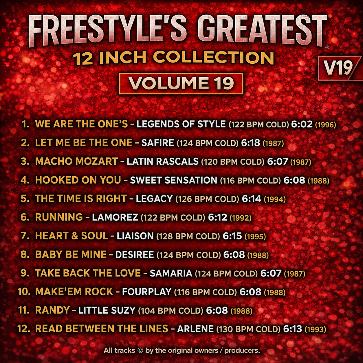 Freestyle's 12" (25 Disc) Collection. Over 250 Full-Extended Versions.