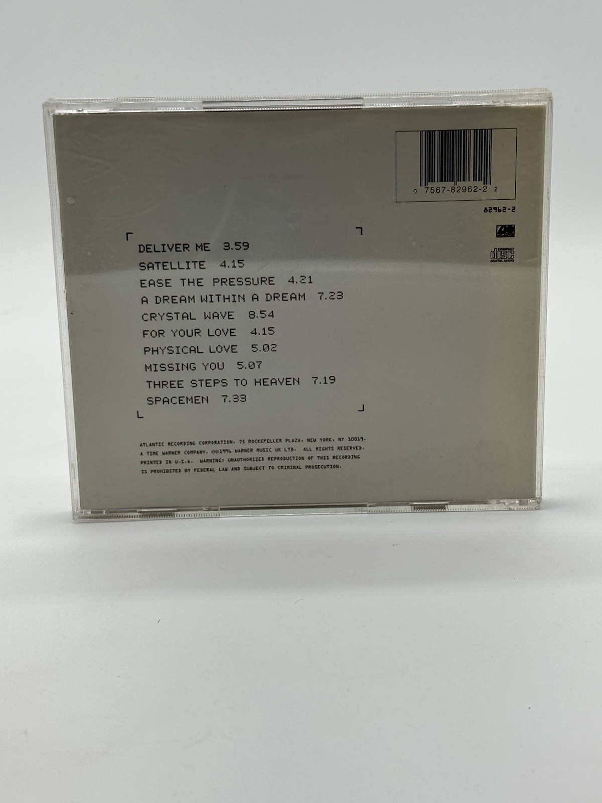 The Beloved - X (CD 1996 Atlantic Records) Robert Fripp - Near Mint Disc