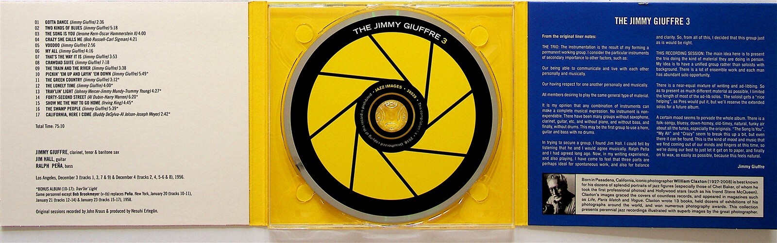 The Jimmy Giuffre 3- Self Titled & Trav'lin Light CD -2on1 (1956/58) Jim Hall
