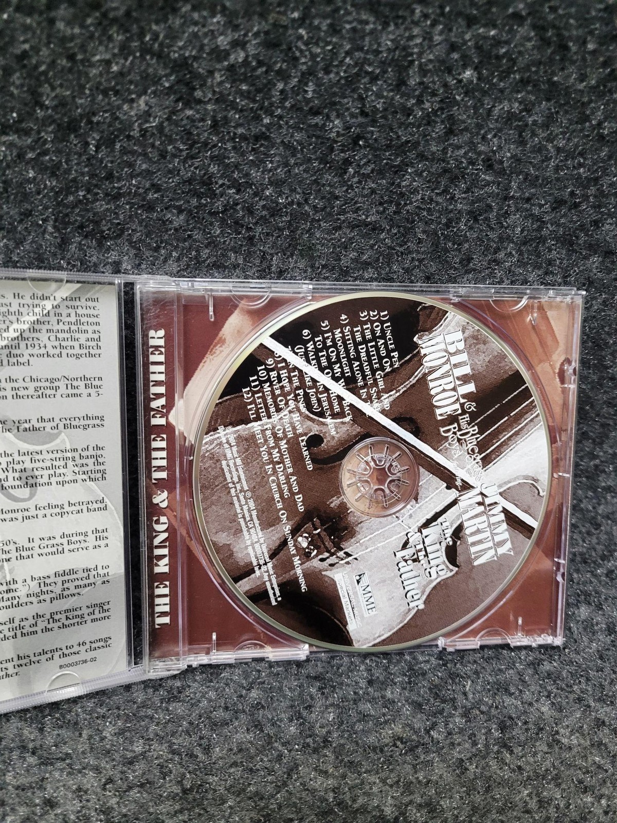 Bill Monroe Jimmy Martin CD The King & The Father 2004 Bluegrass Gospel Brown