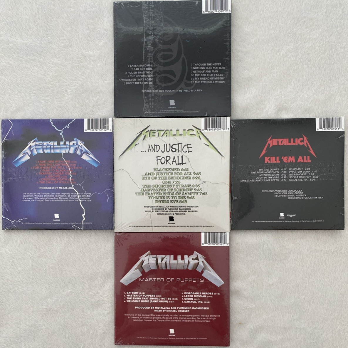 METALLICA CD LOT- BRAND NEW REMASTERED FREE SHIPPING