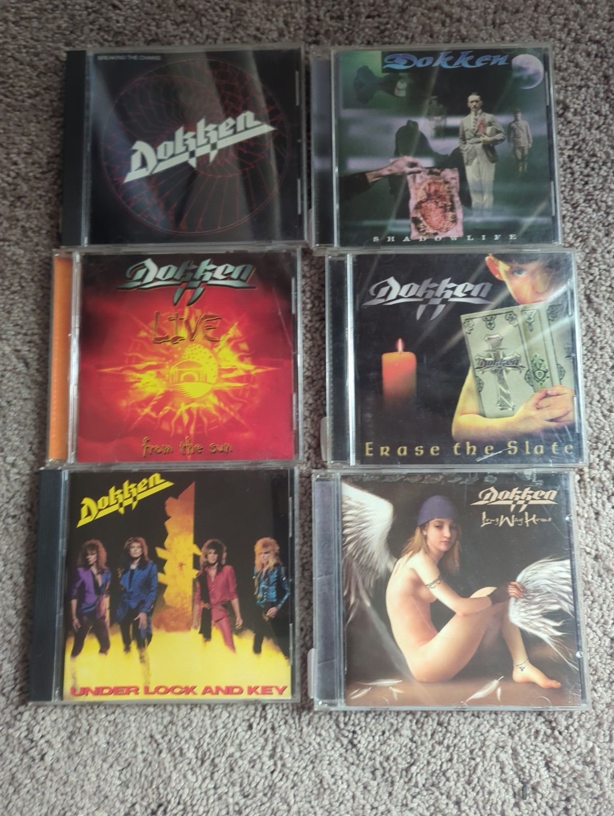 Dokken 6 CD LOT 1980s Heavy Metal Very Breaking Chains Live Under Lock Shadow