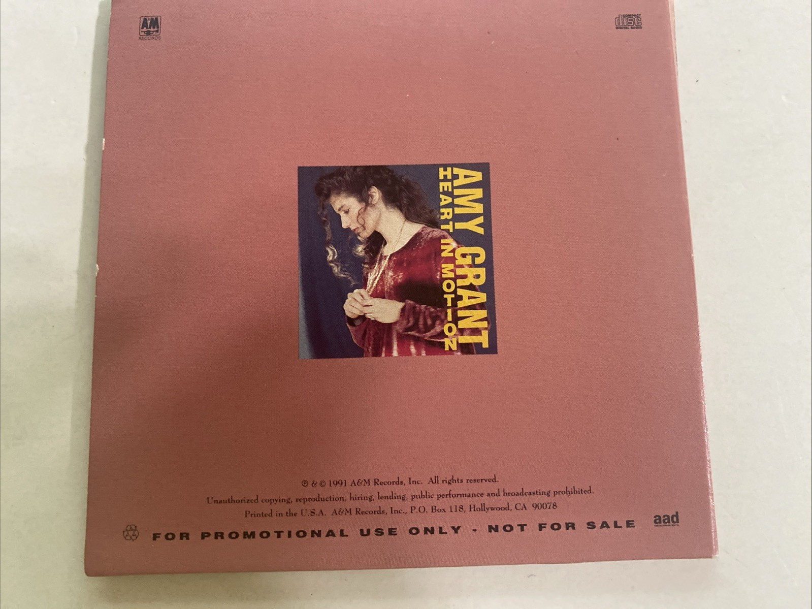 Amy Grant - Smash Hits - Used Like New Promo 7-Track CD EP -US 1991 A&M -NM Disc
